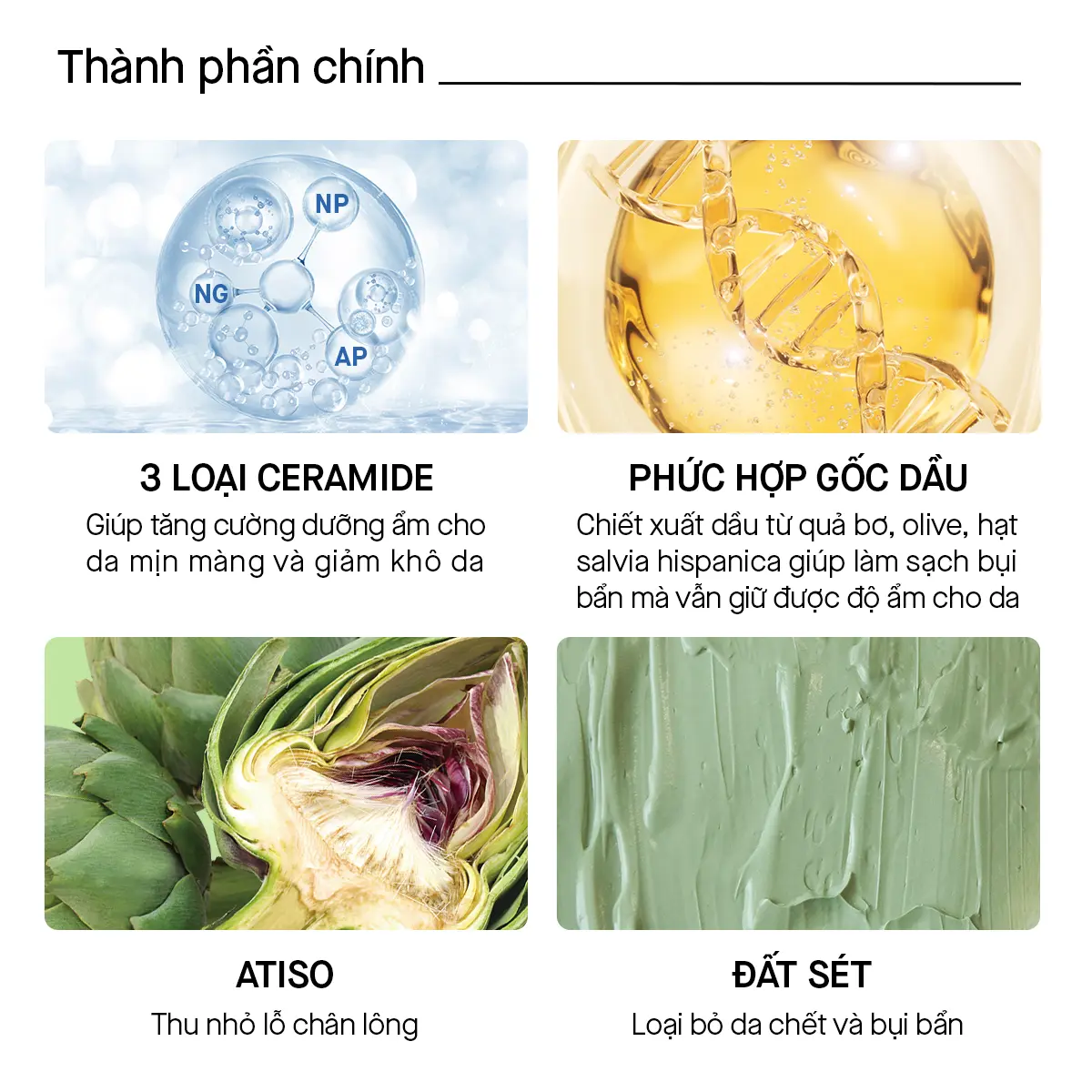 Sáp tẩy trang bùn biển 90G Rosette Dreamy Balm Sea Clay Smooth Moisture