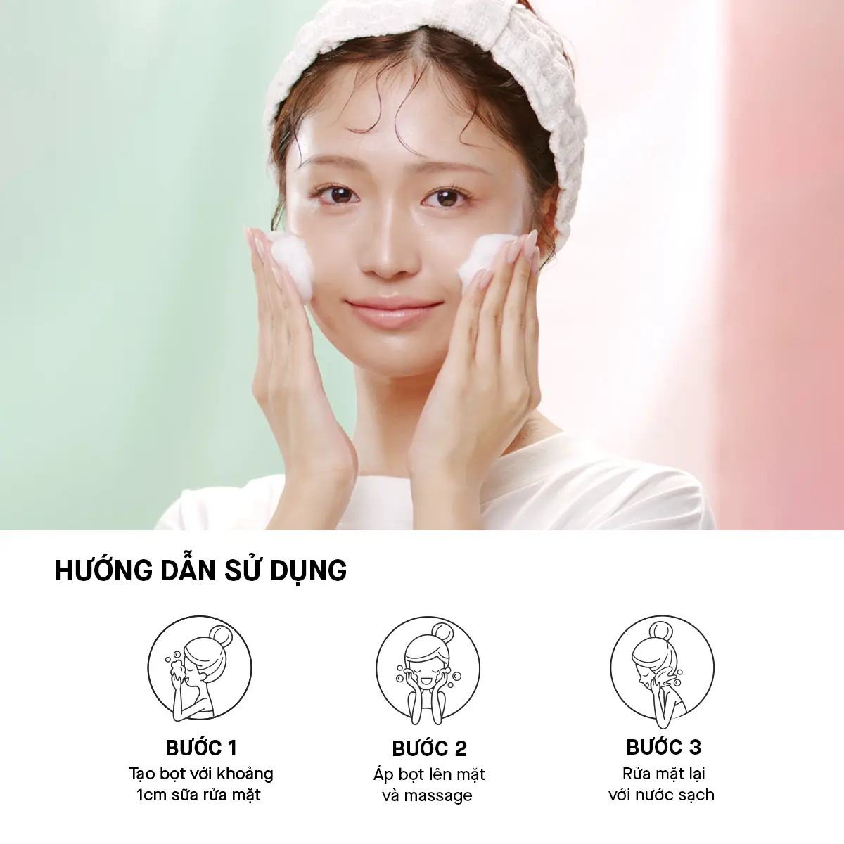 Sữa Rửa Mặt Dưỡng Ẩm Rosette Face Wash Pasta Glacial Clay Cleanser 120G